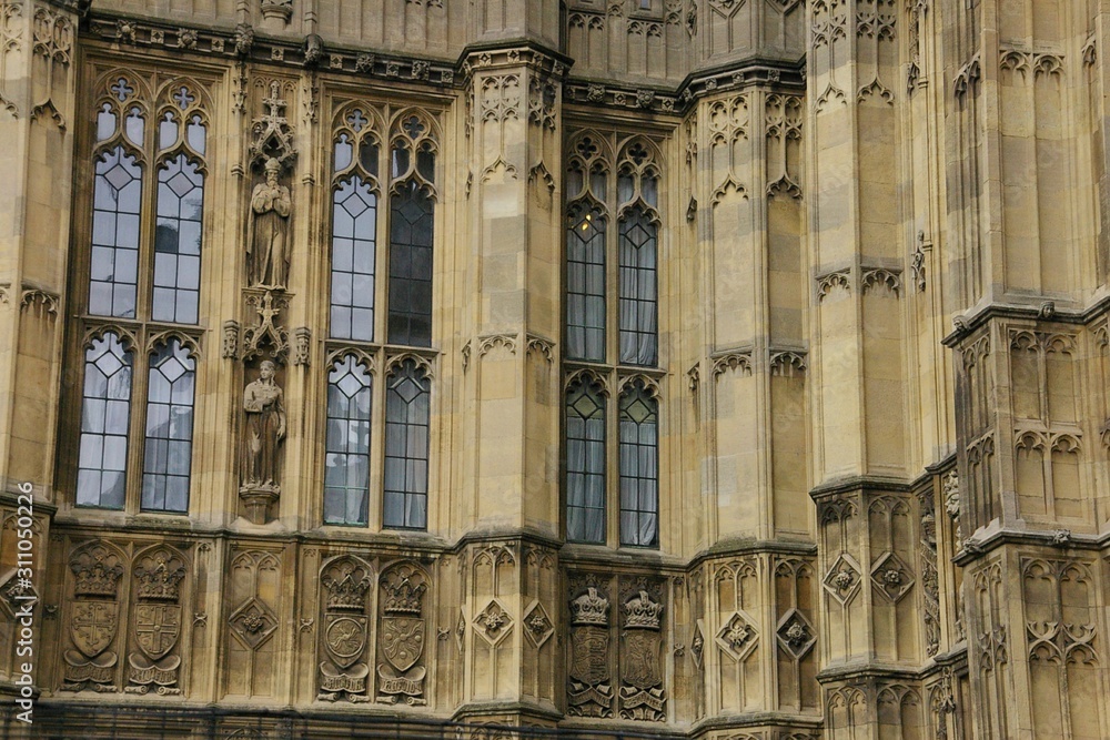 facade of Westminster Palace in London