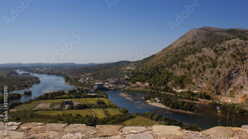 Wallpaper Mural Landmarks of Albania. View from the Rozafa fortress in Shkodar. Torontodigital.ca