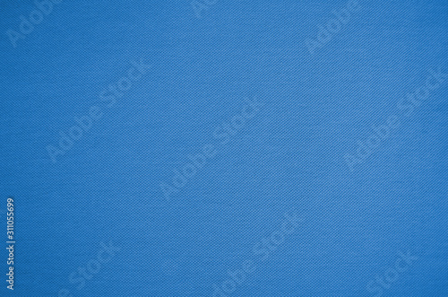 Blue Double pique fabric. Classic Blue color. Color of the year 2020. Trendy color