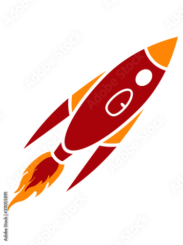 Clipart Rote Rakete 