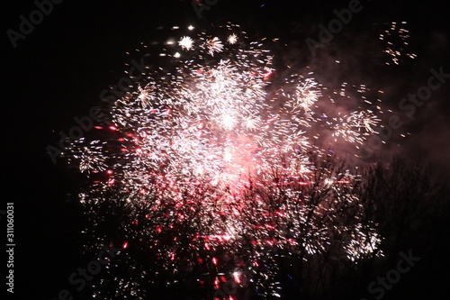 fireworks at night