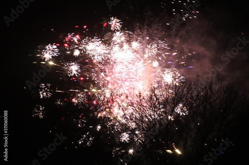 fireworks at night