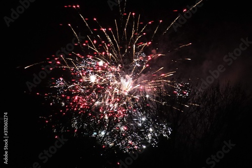fireworks at night