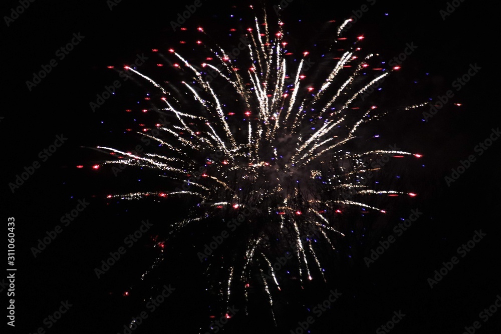 Fototapeta premium fireworks at night