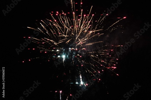 fireworks at night