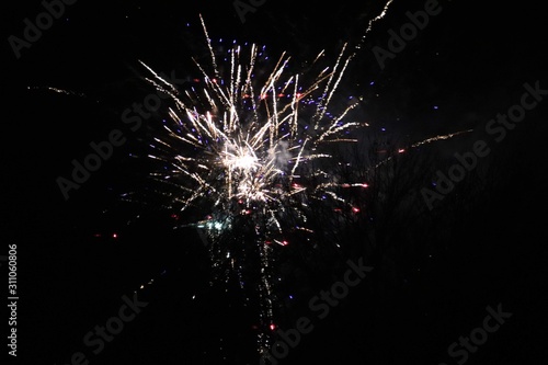 fireworks at night
