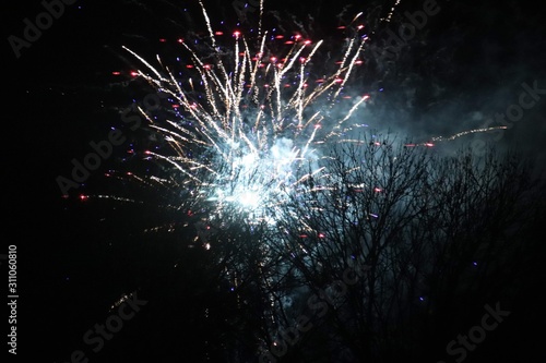 fireworks at night