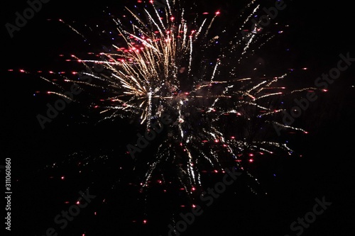 fireworks at night