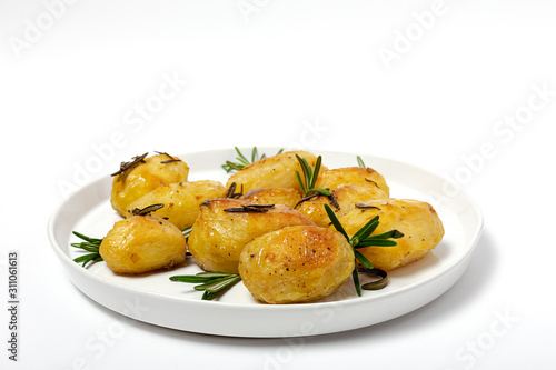 Homemade roasted potatoes with rosemary