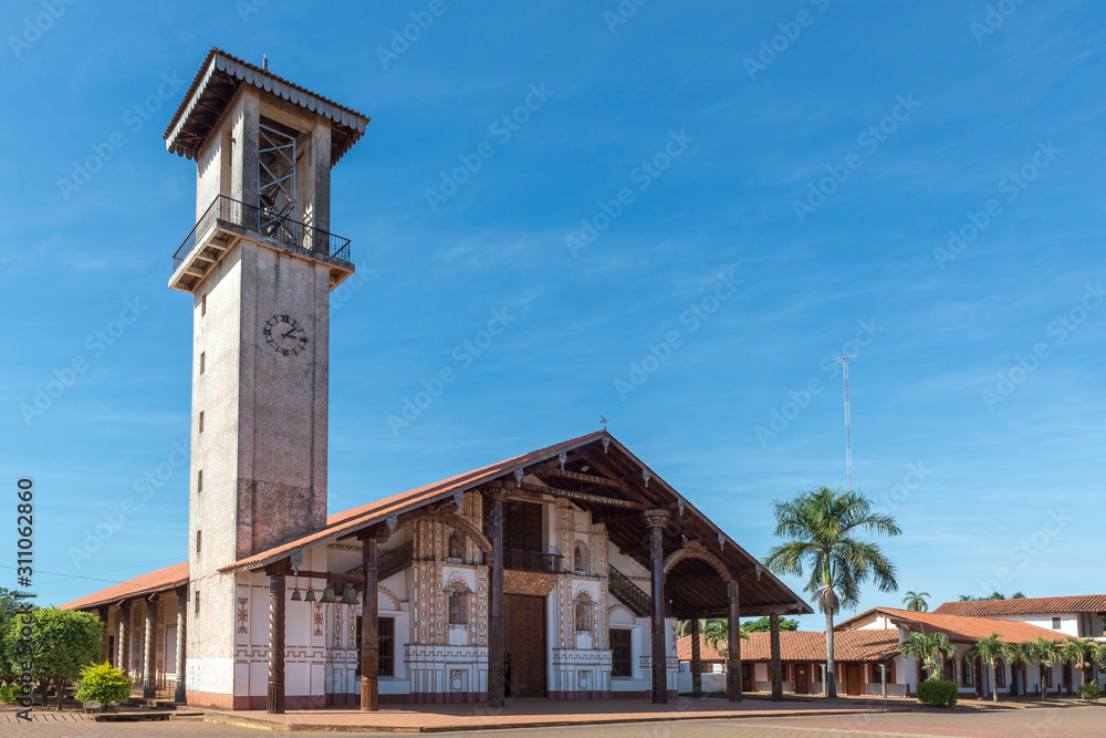 Jesuit Mission church in San Ignacio de Velasco, Bolivia