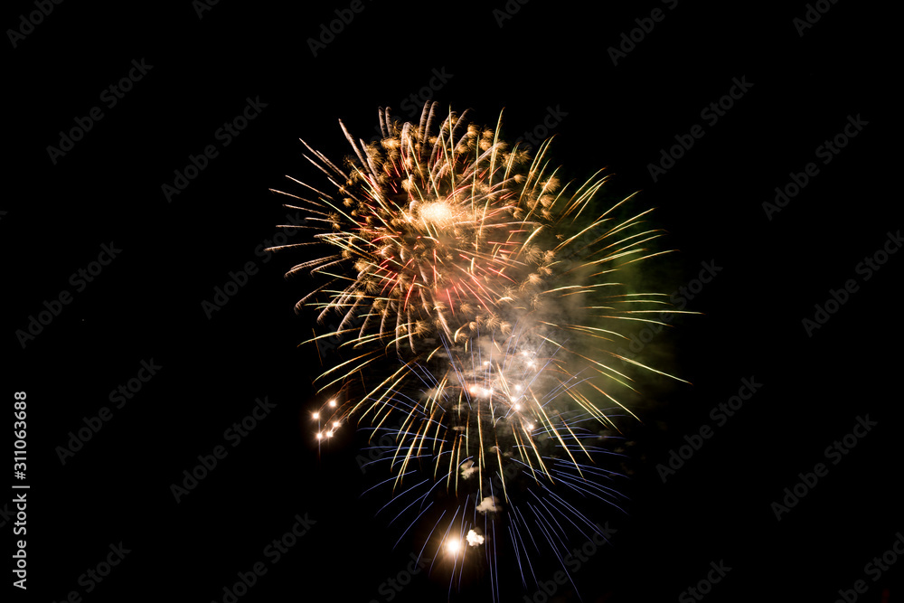 Beautiful Firework in the sky, celebration and new year concept Beautiful Firework in the sky, celebration and new year concept