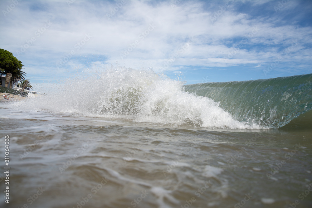 Fototapeta premium Plaża, morze, ocean, plaża, fala, fale