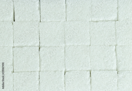 Wallpaper Mural cubes of lump sugar laying flat on the table, texture Torontodigital.ca