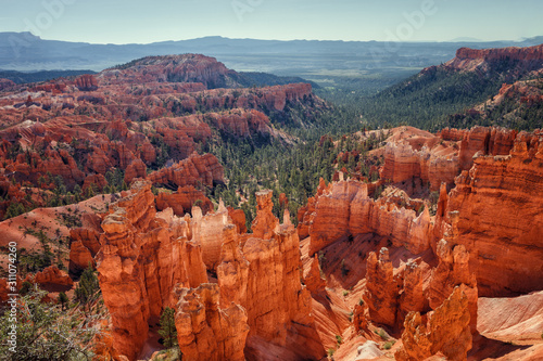 Bryce Canyon National Park, Utah, with the first lights of the morning.
