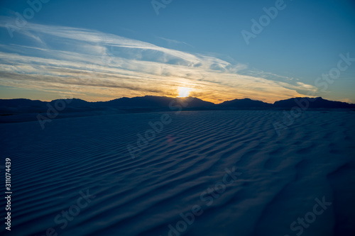 The sand dunes of White Sands New Meixco. photo