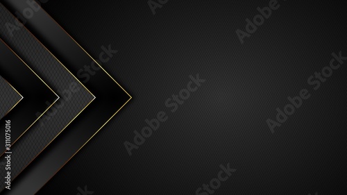 Abstrakter Hintergrund in schwarz und gold. Grafisches Design für Buch, Prospekt, Vorlage, Webseite, Poster, Verpackung. Mit Text-Freiraum
