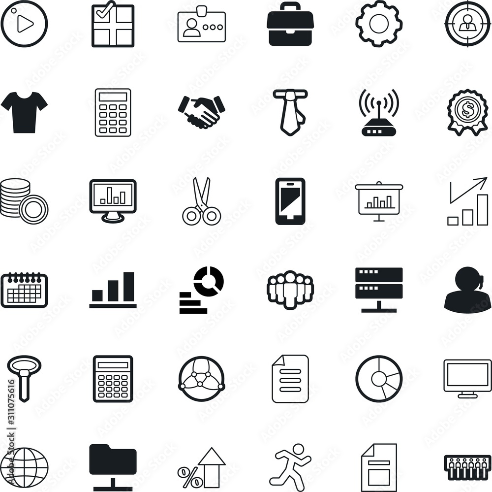 business vector icon set such as: formal, touch, analysis, gears, headphone, folder, textile, income, credential, pass, runner, competition, security, chips, id, app, card, billboard, circular, bag business vector icon set such as: formal, touch, analysis, gears, headphone, folder, textile, income, credential, pass, runner, competition, security, chips, id, app, card, billboard, circular, bag