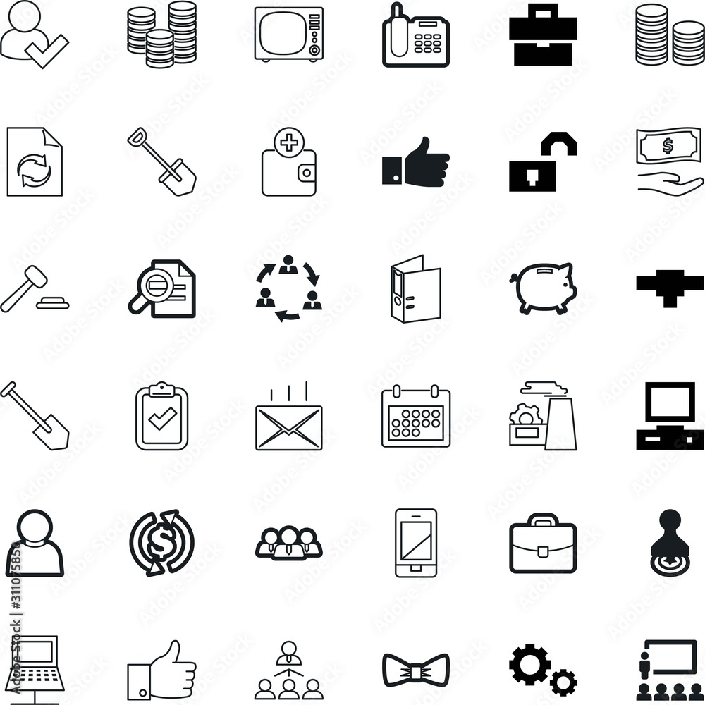 business vector icon set such as: suitcase, ring, padlock, voyage, technical, smart, ip, day, laptop, knot, choice, banknote, tie, pack, folder, bundle, hammer, analysis, post, earnings, graduate business vector icon set such as: suitcase, ring, padlock, voyage, technical, smart, ip, day, laptop, knot, choice, banknote, tie, pack, folder, bundle, hammer, analysis, post, earnings, graduate