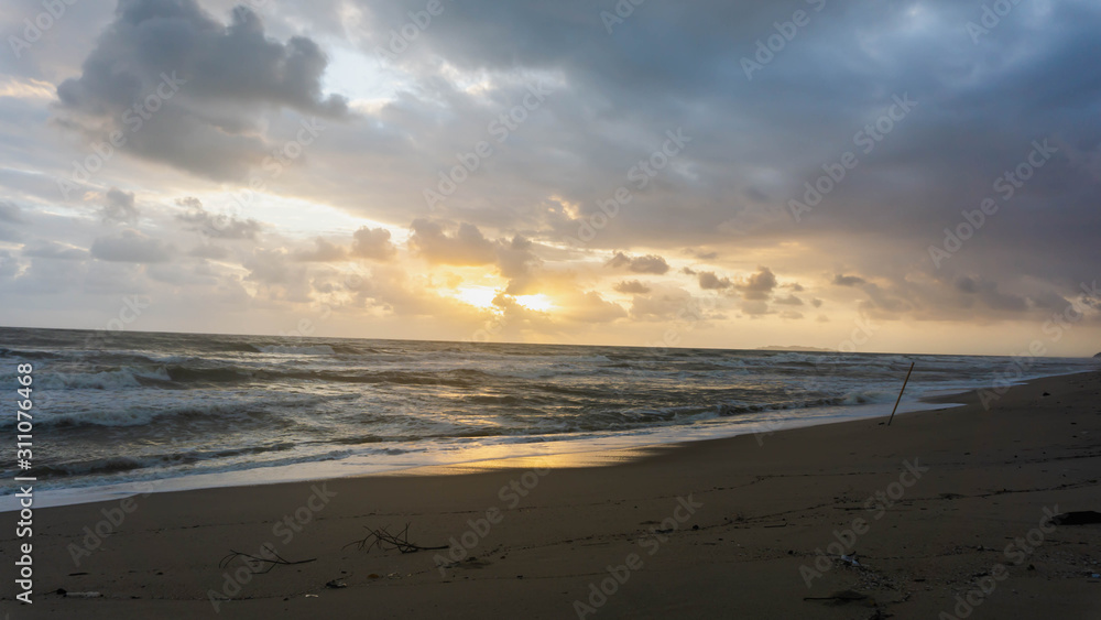 custom made wallpaper toronto digitalThe scenic view of sunrise at Batu Burok Beach in Kuala Terengganu during the morning.