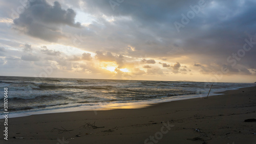 Wallpaper Mural The scenic view of sunrise at Batu Burok Beach in Kuala Terengganu during the morning. Torontodigital.ca