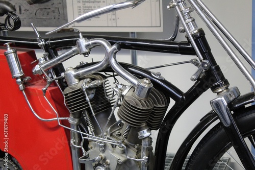 detail of a motorcycle