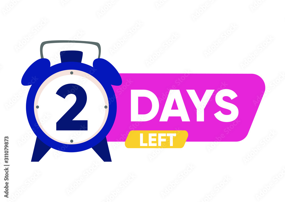 Number of Days Left To Go Badges or Sticker Design. Vector illustration Number of Days Left To Go Badges or Sticker Design. Vector illustration