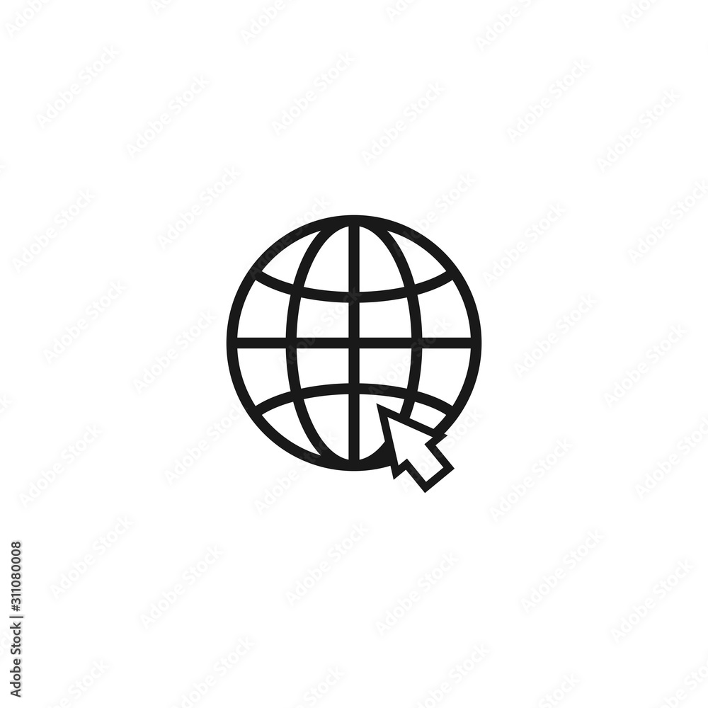internet or website icon vector. Internet symbol. internet or website icon vector. Internet symbol.