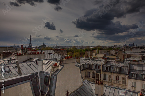 Принти на полотні vues de paris
