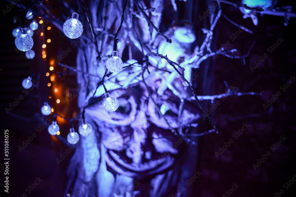 Christmas decorations in the Santa Claus Village during Christmas Days Christmas decorations in the Santa Claus Village during Christmas Days