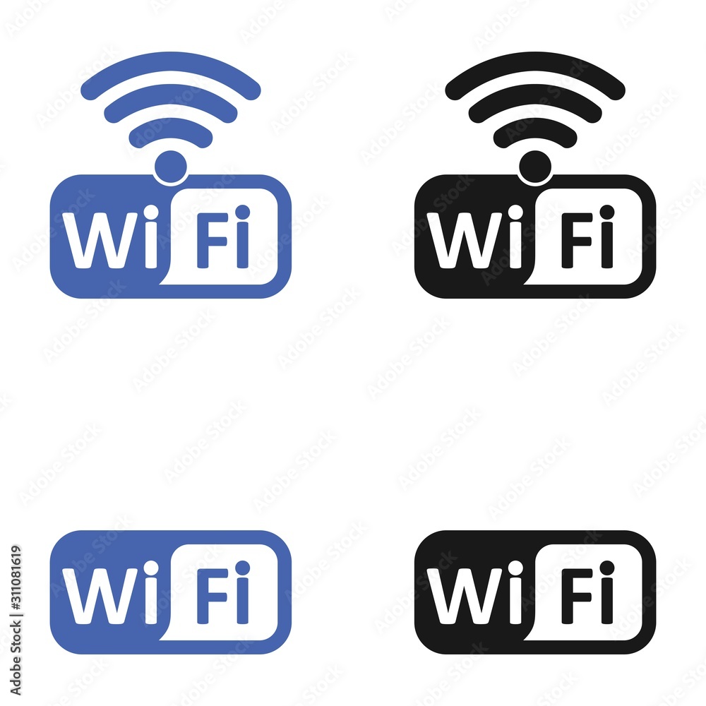 Wireless and wifi icons Vector Illustration, Wireless Network Symbol Wireless and wifi icons Vector Illustration, Wireless Network Symbol