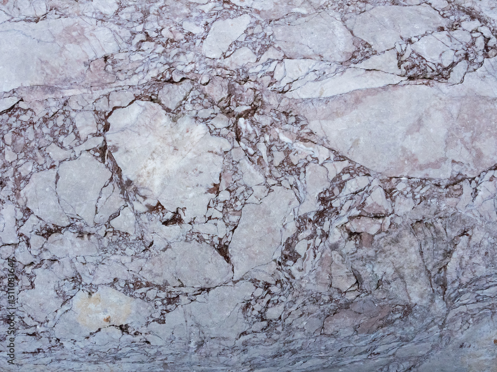 Fototapeta premium Grey marble background for decorative design. Marbled natural stone textured backdrop.