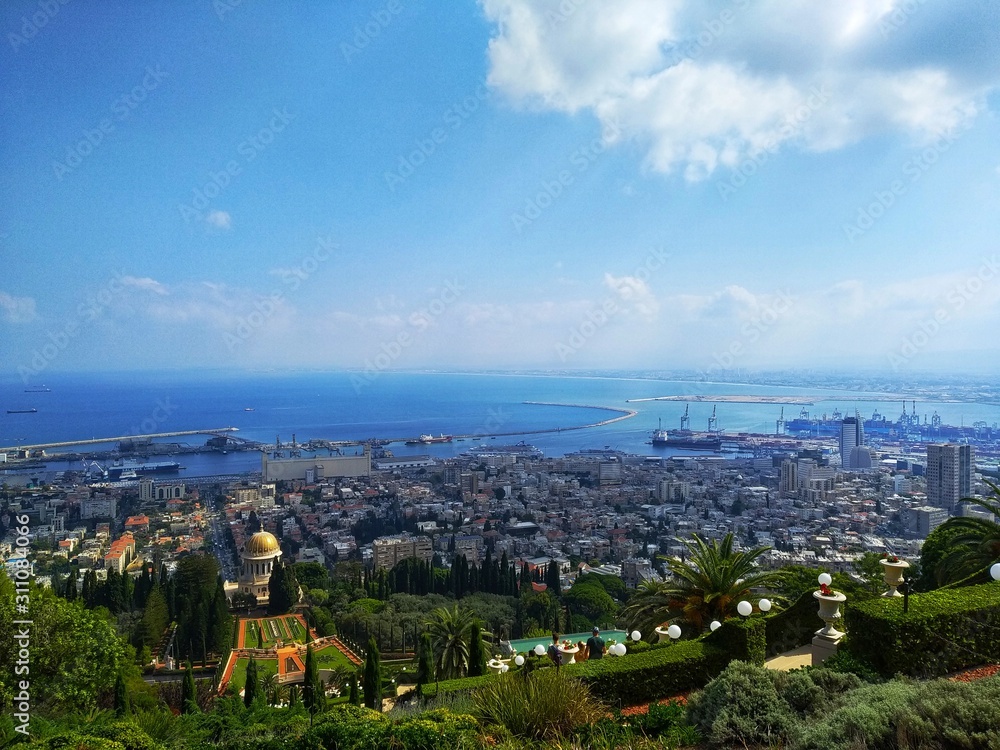 A beautiful picture of the Bahai Gardens in Haifa Israel