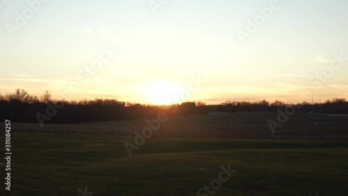 Wallpaper Mural sunset over field Torontodigital.ca