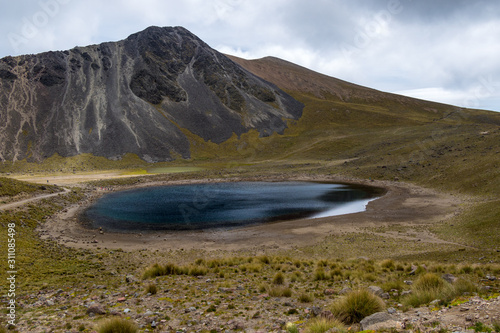 Moon lake at Nevado de Toluca Crater
