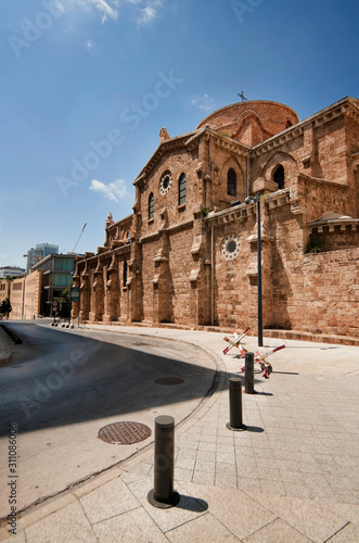 St. Louis capuchin catholic church in downtown of Beirut, Lebanon photo