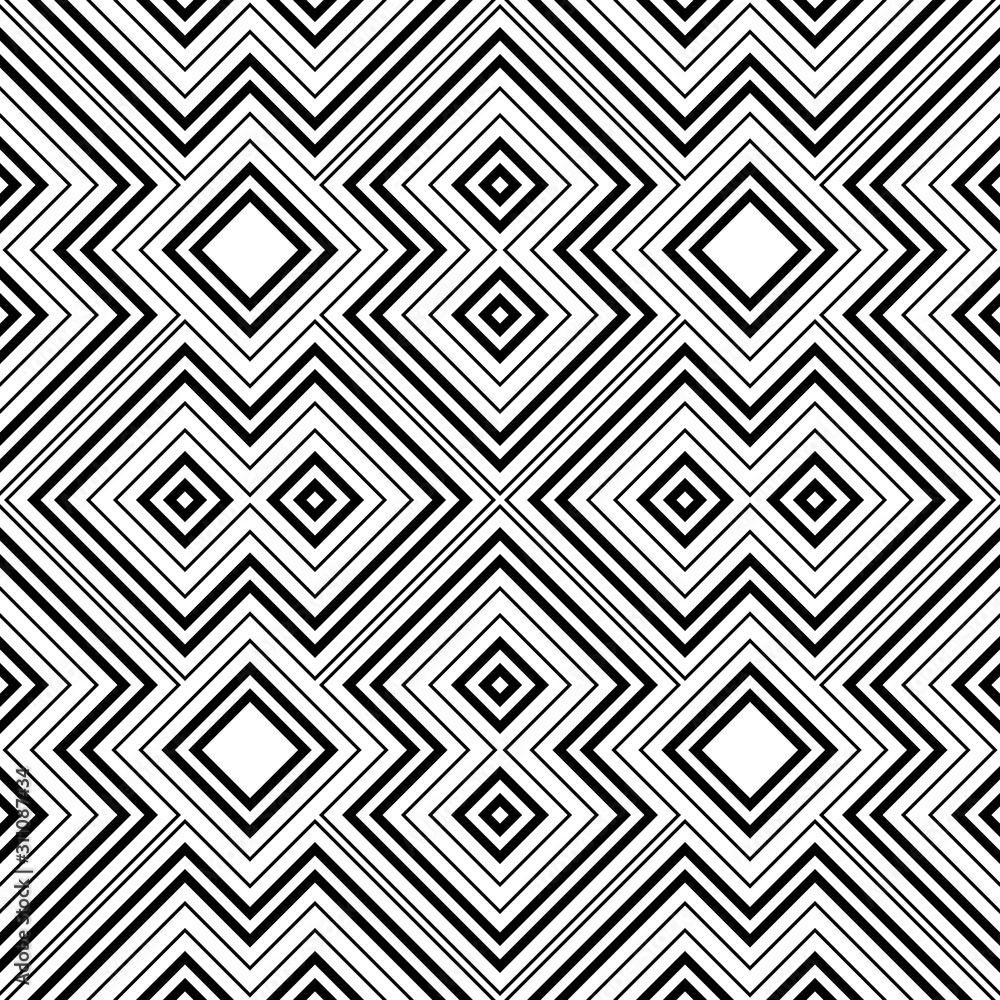 Seamless abstract background with rhombuses. Checkered infinity geometric pattern. Vector illustration. Seamless abstract background with rhombuses. Checkered infinity geometric pattern. Vector illustration.