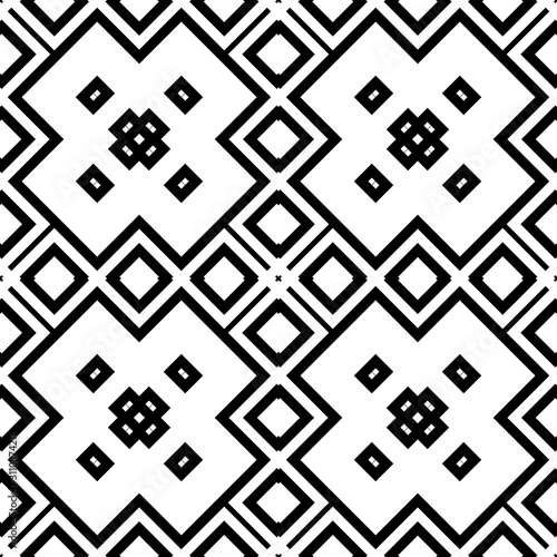 Seamless abstract background with rhombuses. Checkered infinity geometric pattern. Vector illustration. 
