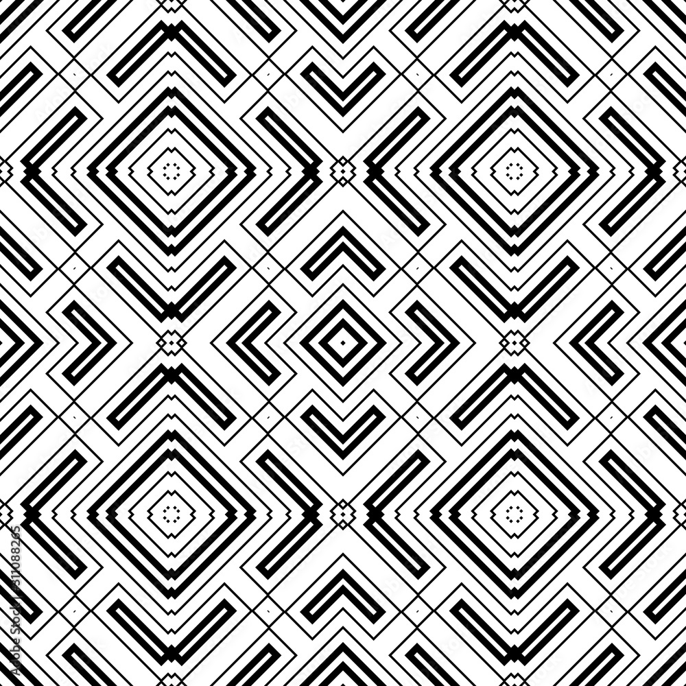 Seamless abstract background with rhombuses. Checkered infinity geometric pattern. Vector illustration. Seamless abstract background with rhombuses. Checkered infinity geometric pattern. Vector illustration.