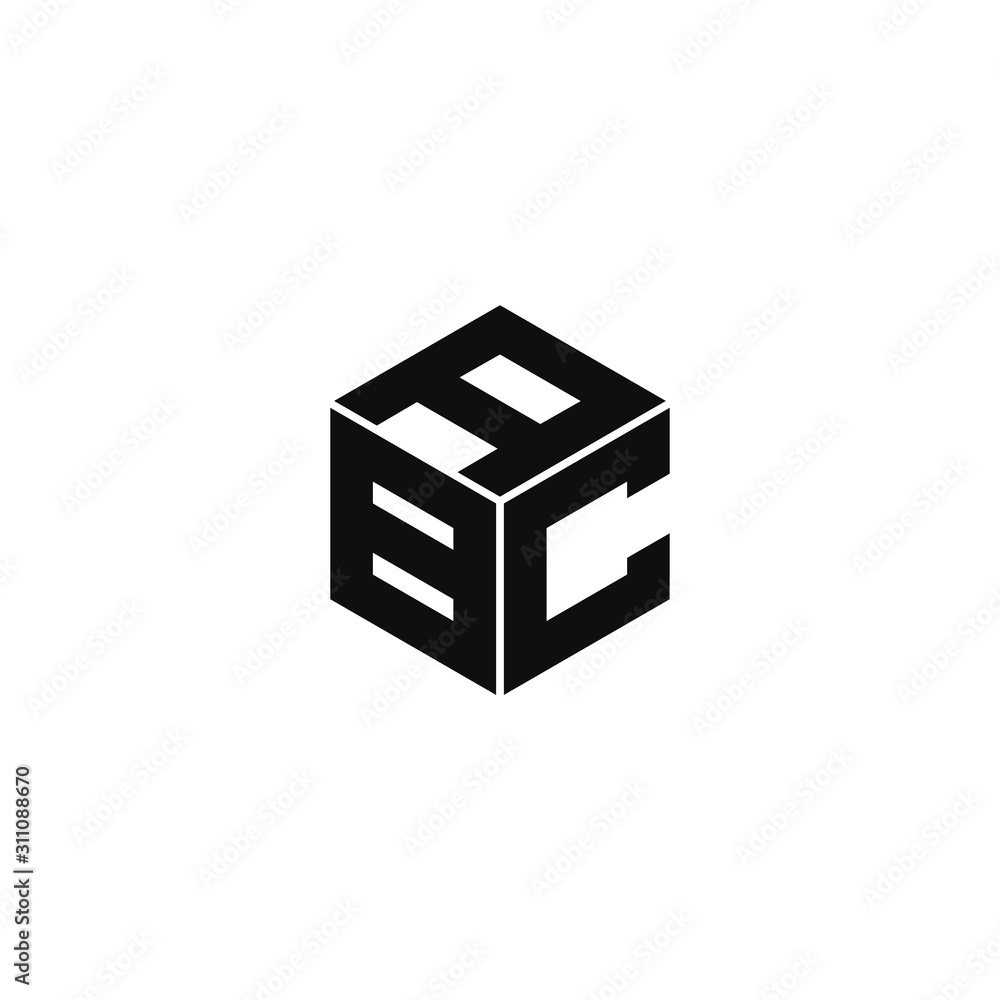 ABC triple cubic alphabet letter vector geometric font icon & Logo for your design. ABC triple cubic alphabet letter vector geometric font icon & Logo for your design.
