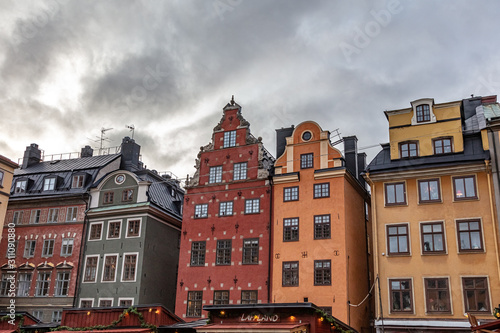 Ancient buildings of Europe. Stockholm Old Town