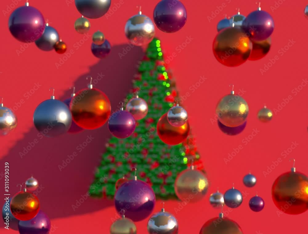 christmas baubles loop