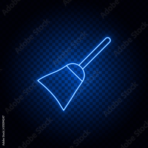 deeding, bottle neon icon. Blue neon vector icon