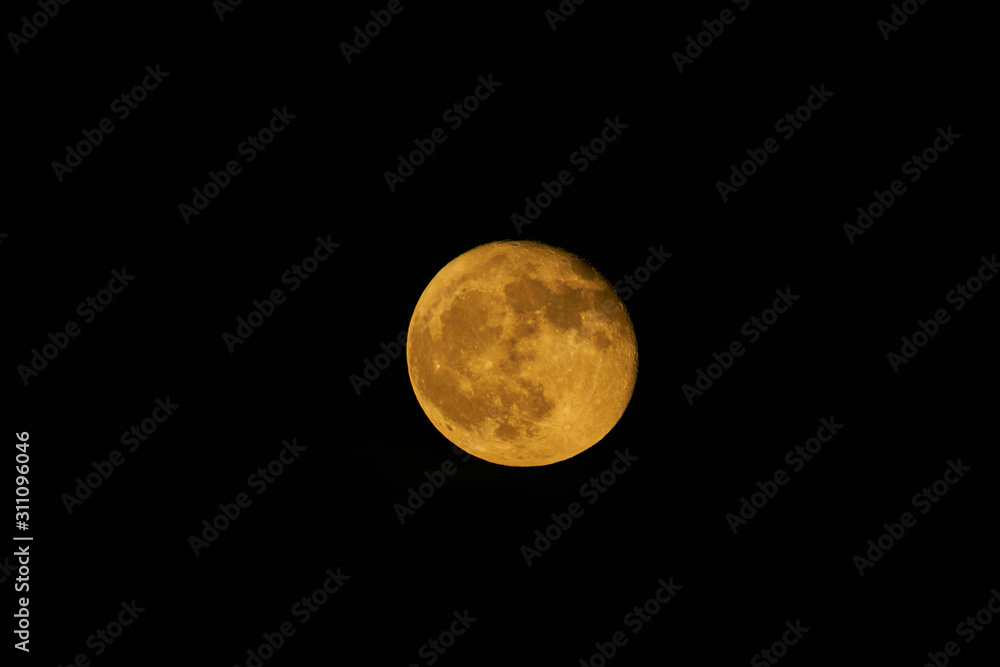 Full moon with a black background Full moon with a black background