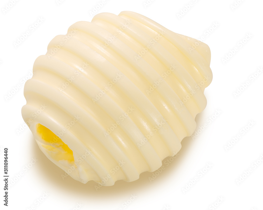 Butter curl roll, paths, top view Butter curl roll, paths, top view