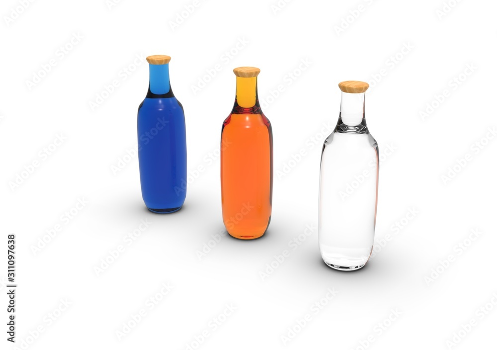 Decoration Bottle Isolated on White Background Decoration Bottle Isolated on White Background