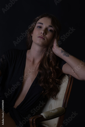 Caucasian brunette Model