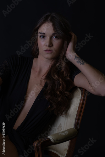 Caucasian brunette Model