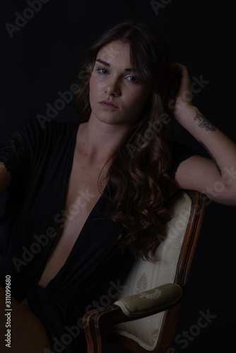 Caucasian brunette Model