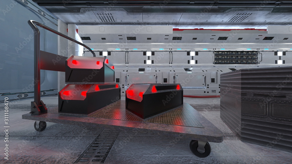 Naklejka premium 宇宙船