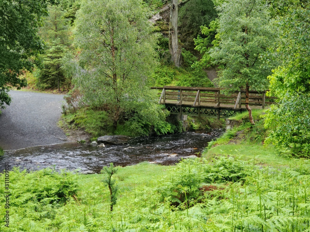 Powercourt Waterfall Bridge Wicklow, Ireland Powercourt Waterfall Bridge Wicklow, Ireland